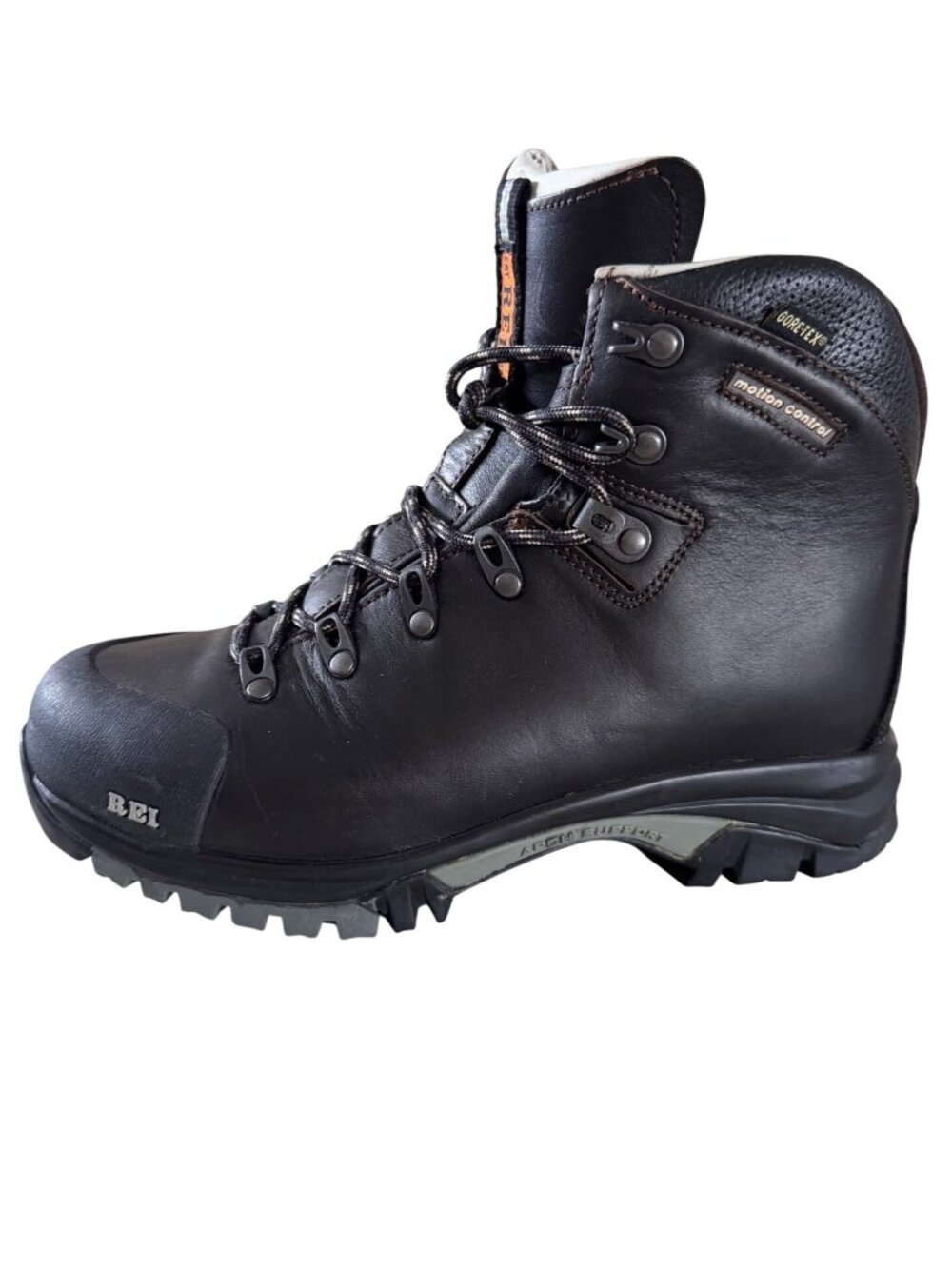 REI Spirit III GTX Hiking Boots-Women 7.5-Brown Leather Gore-Tex Waterproof Lady